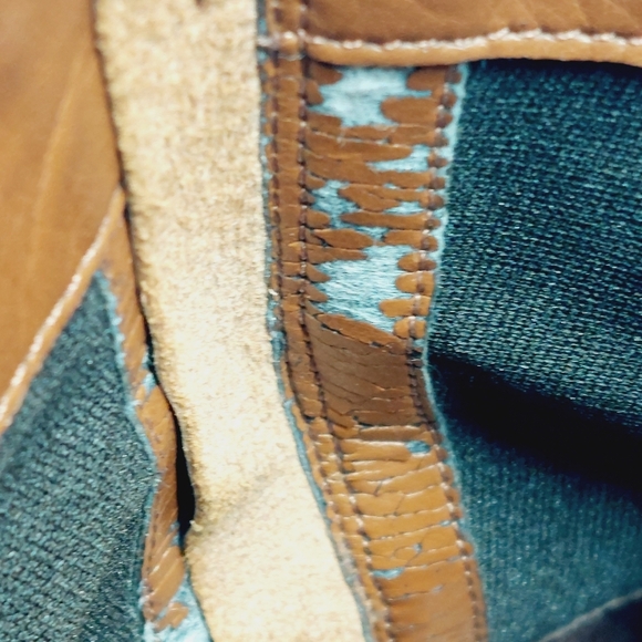 Talbots Narrow  Brown Leather Zip Up Buckle Accent Ankle Booties i923 - Picture 10 of 14